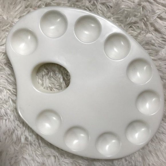 NWOT Paint Drop Cloth 8 Plastic Palette 48 Pans 5 Knife & 2oz Spray Bottle Set - Picture 3 of 10